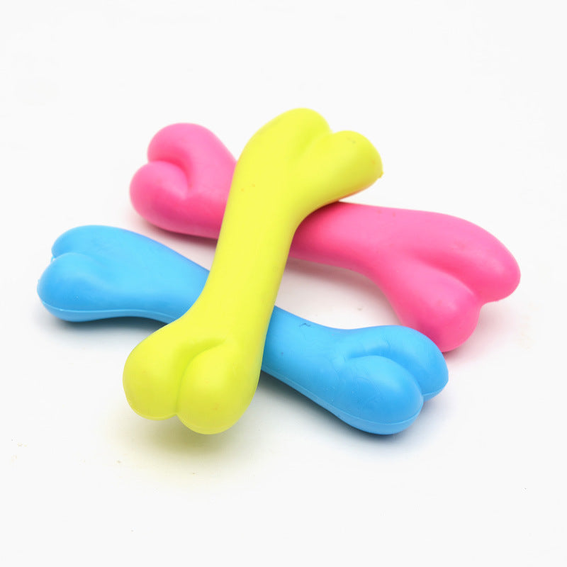 High Quality Bite Resistant Rubber Bone Dog Toy