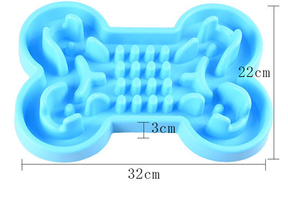 Bone Shaped Dog Food Puzzle and Slow Feeder