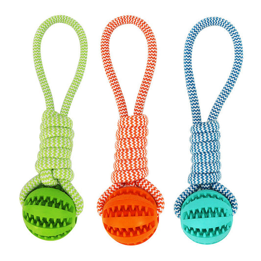 Braided Rope & Ball Dog Toy