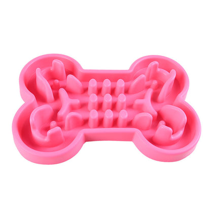 Bone Shaped Dog Food Puzzle and Slow Feeder