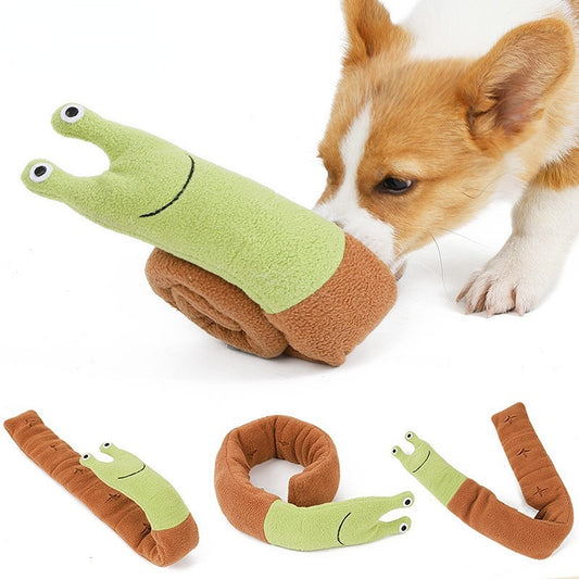 Plush Snuffle Snail Dog Toy and Treat Mat