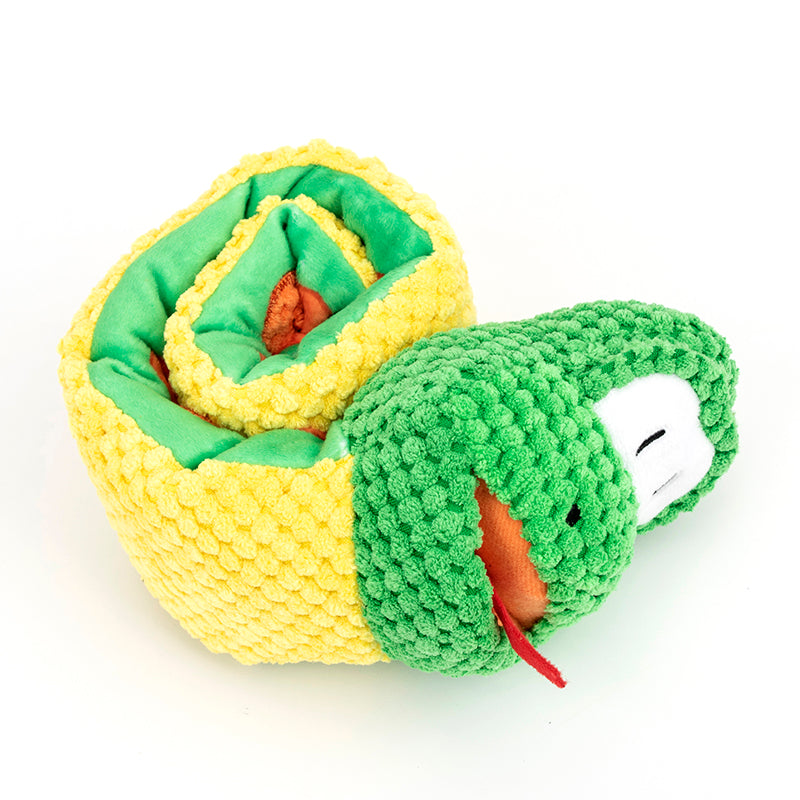 Plush Snuffle Snake Dog Toy and Treat Mat